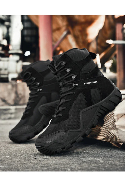 New Men Tactical Boots Lace Up Waterproof Climbing Hiking Shoes Motorcycle Training Army High Quality Hunting Unisex Desert Boot