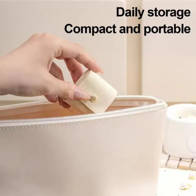 4 Compartments Jewelry Storage Bag Portable Mini Jewelry Bag Earrings Necklace Ring Organizer Bag Travel Jewelry Storage Case