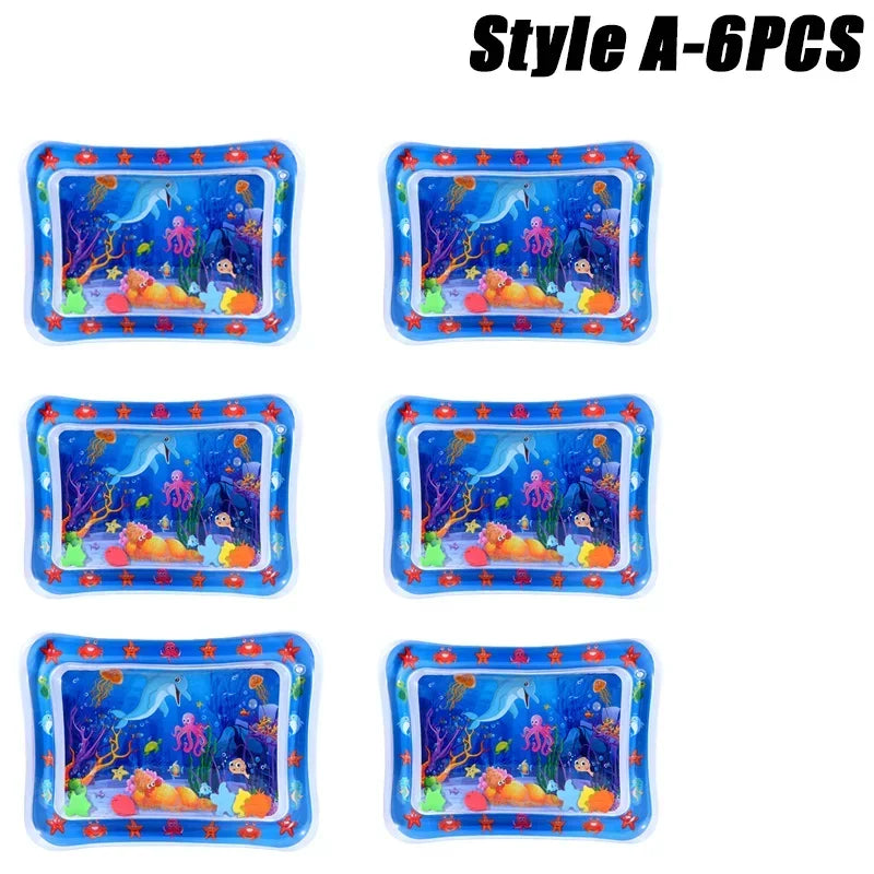 Summer Toys Baby Water Mat PVC Inflatable Cushion Infant Toddler Water Play Mat for Children Early Education Developing Baby Toy