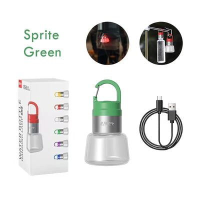 LED Bottle Light Camping Lantern with Flowing Light USB Portable Handheld Hanging Bottle Lamp Outdoor Multi Use