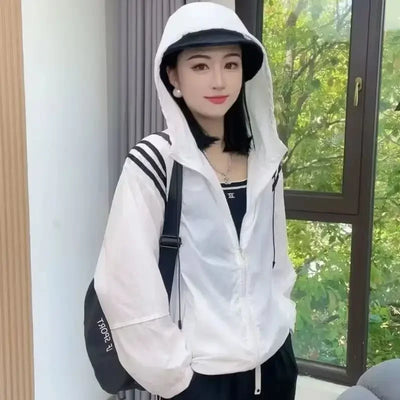 Loose Ultraviolet-Proof Sunscreen Clothing Jacket For Women