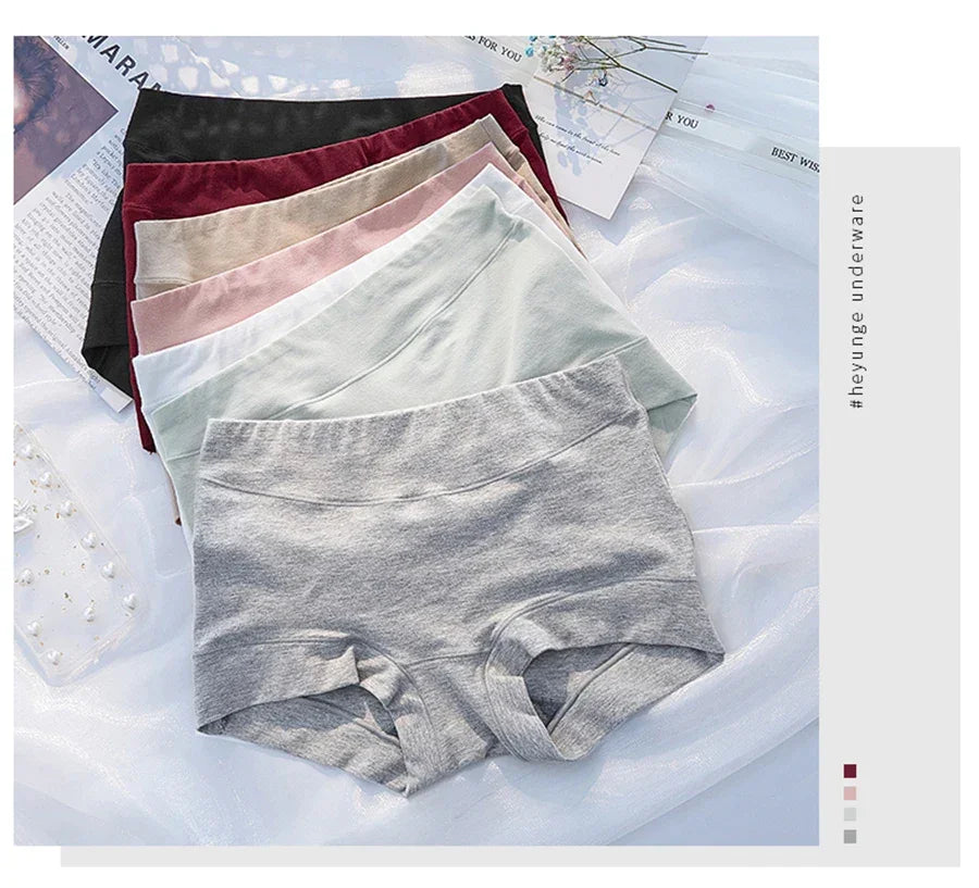 New Women Panties Cotton Seamless Sports Boxers Underwear Female Solid Color Briefs Cozy Lingerie Intimate Underpants M-XXL