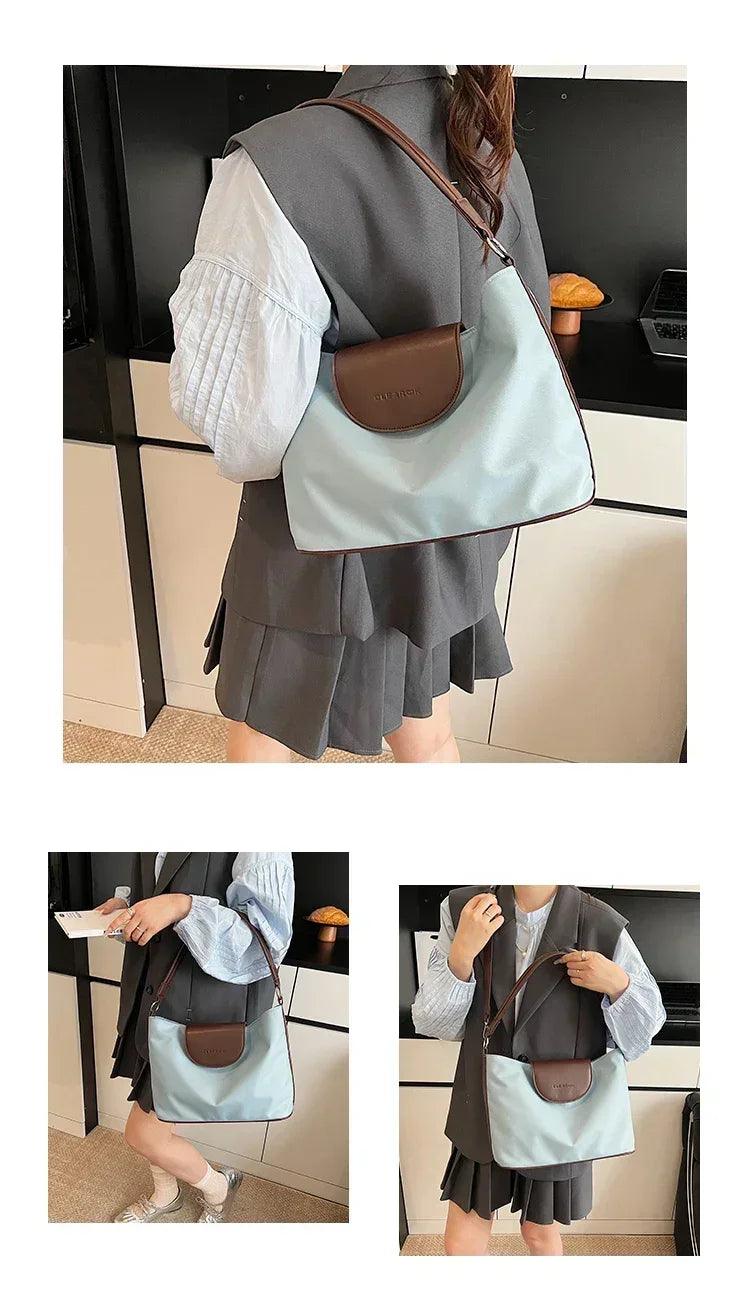 Stylish ladies handbag leather crossbody bag by famous designer - women’s shoulder tote elegant classic popular