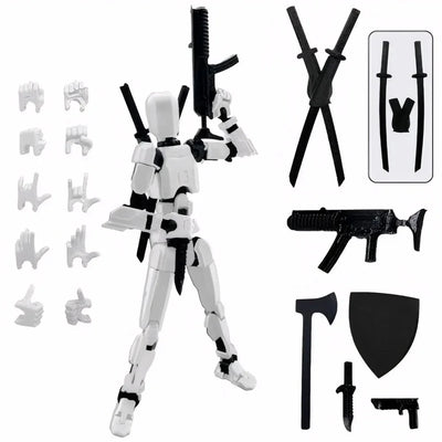 Multi-Jointed Movable Shapeshift Robot 3D Printed Mannequin Dummy 13 Action Figures Toys Kids Adults Parent-children Games