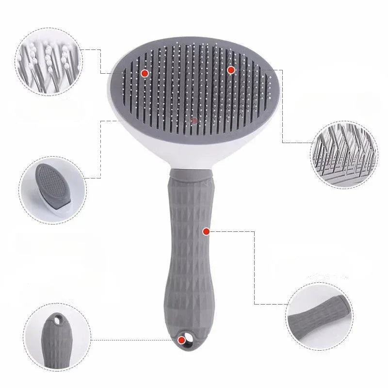 Pet massage comb one-click hair removal cat comb hair removal hair remover