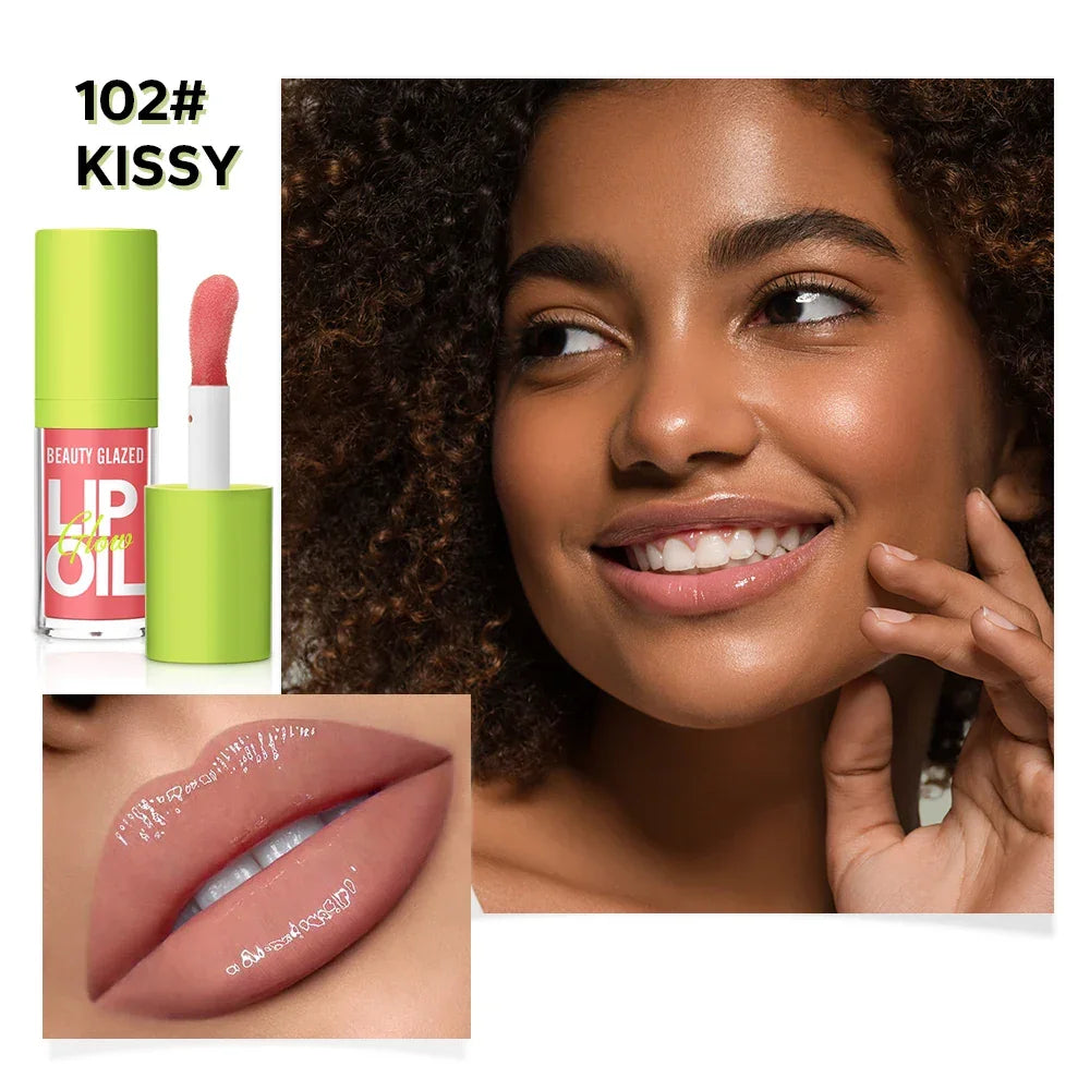 Beauty Glazed Rare Bright Lustrous Lip Essence Moisturizing Shine Shimmer Plumping Lip Tint  Care Oil Gloss for Lip Enhancement