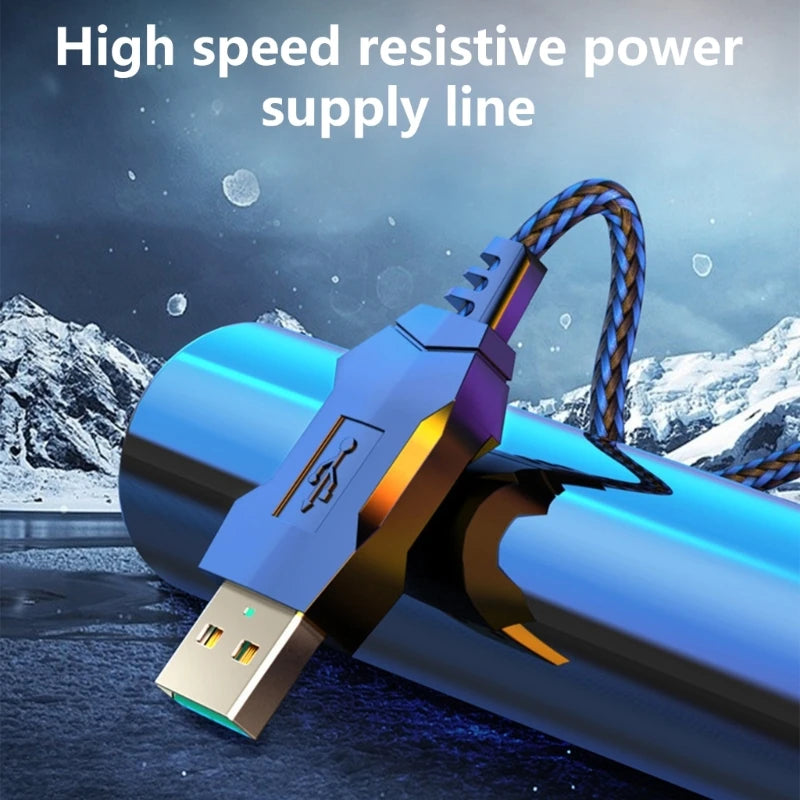 Aluminum LED Gaming Laptop Cooling Pad Laptop Cooling Stand External Cooling Fan Cooling Laptop with USB/USB C Port