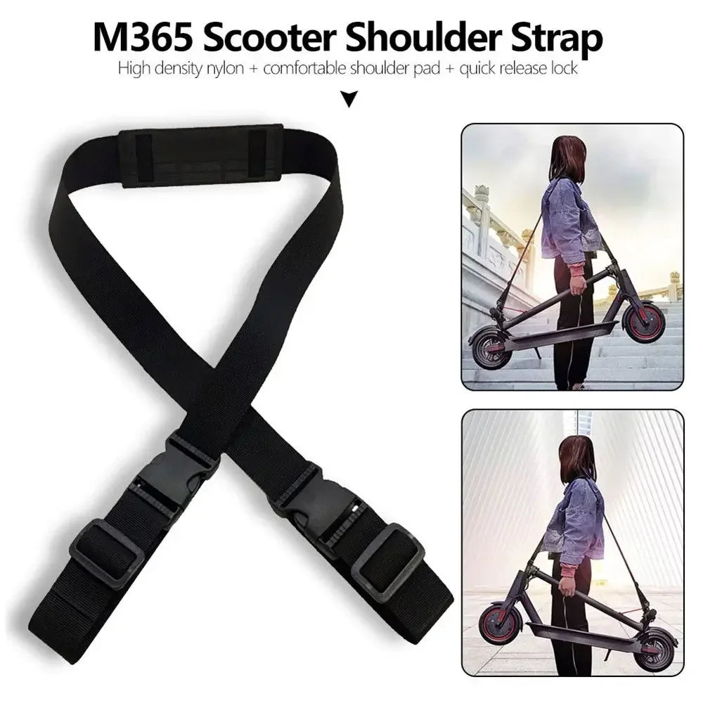High Quality Non-Slip Adjustable Electric Scooter Accessories Scooter Shoulder Strap Handle Straps Skateboard Carrying Belt
