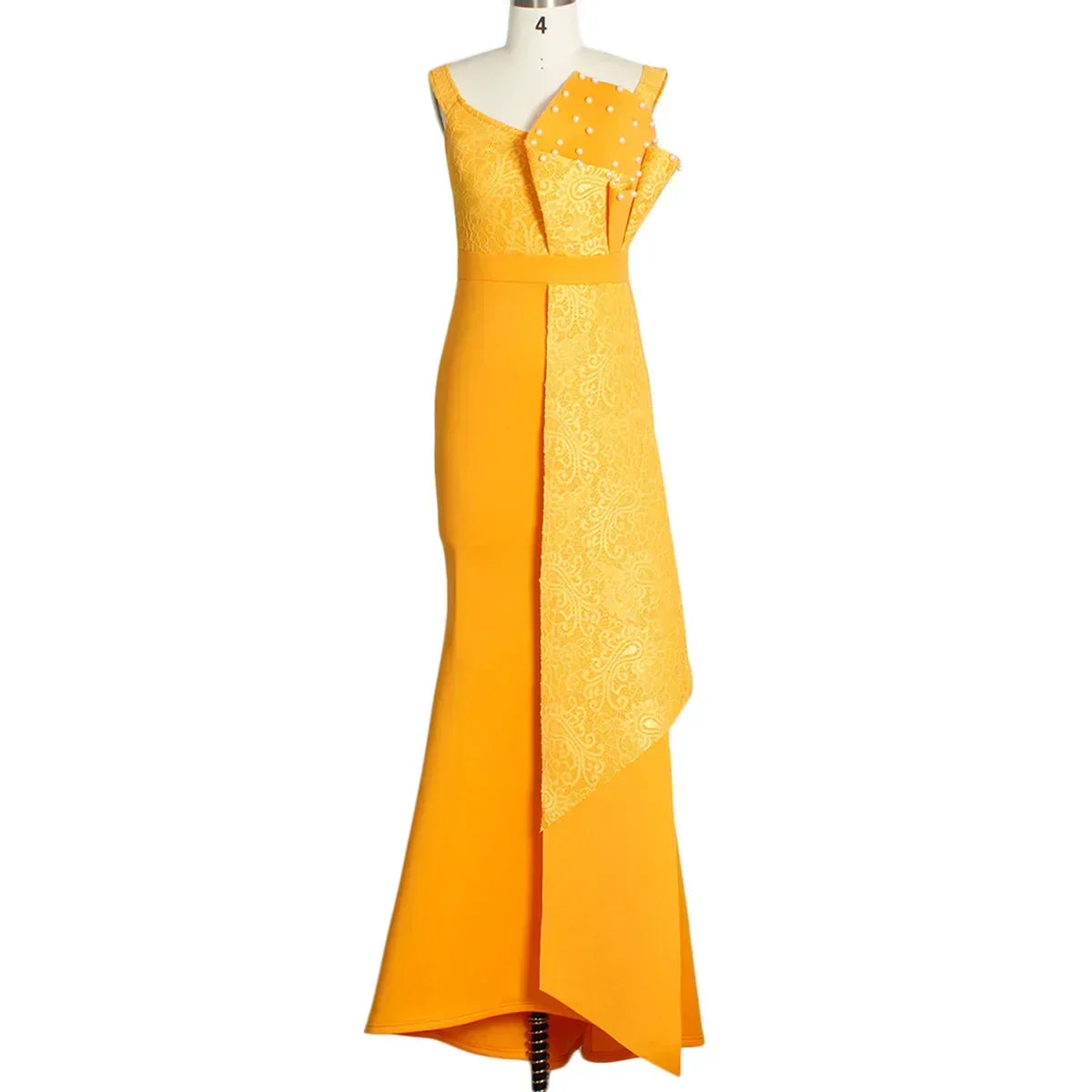 2025 Luxury Dress Women Designers Beaded Off Shoulder Mermaid Skinny Prom Floor Length Evening Dinner Wedding Party Maxi Dress