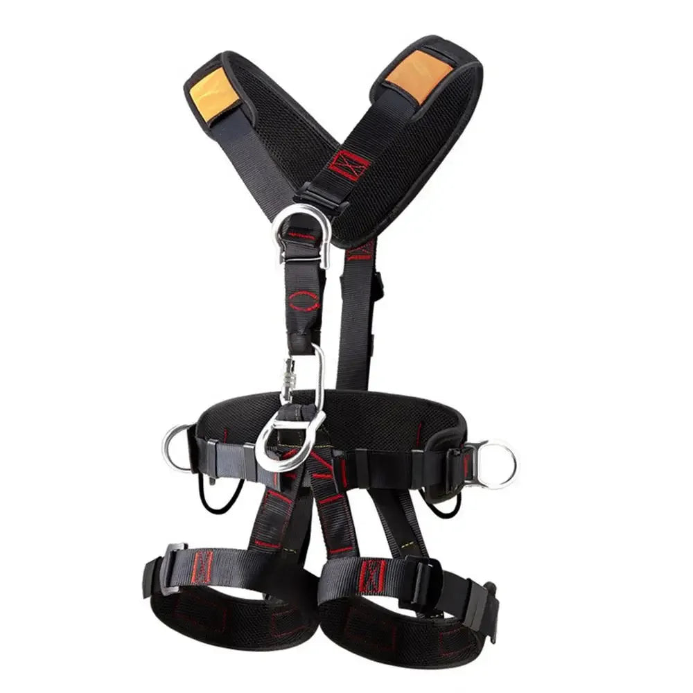 Full Body Roofing Harnesses Five-point Safety Belt With Adjustable Buckles Detachable Fall Harness For Men Tree Climbing Gear