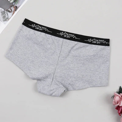 Ladies Solid color boxers Briefs Comfortable Female Underwear Sporty Style Casual Sexy Panties for Women S-XL
