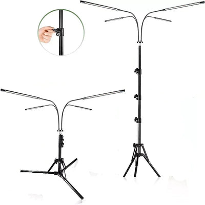 Red Light Therapy Lamp with 4/5 Heads, Adjustable Stand 660&850 nm Near Infrared Light Therapy Device for Face, Body, Pain,Skin