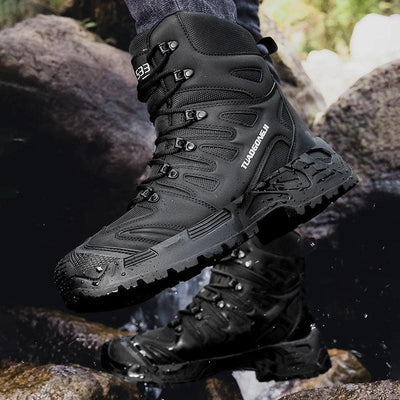 Men's Outdoor Hiking Tactical Boots Ankle Desert Boots Sports Climbing Shoes Military Work Waterproof Work Safety Hunting Shoes