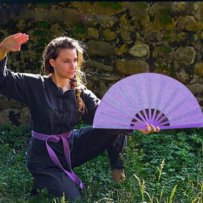 Large Folding Hand Fan Popping Fan for Line Dancing,Clap Fans Festival Fans On The Ground Dance,Music Festival,Party