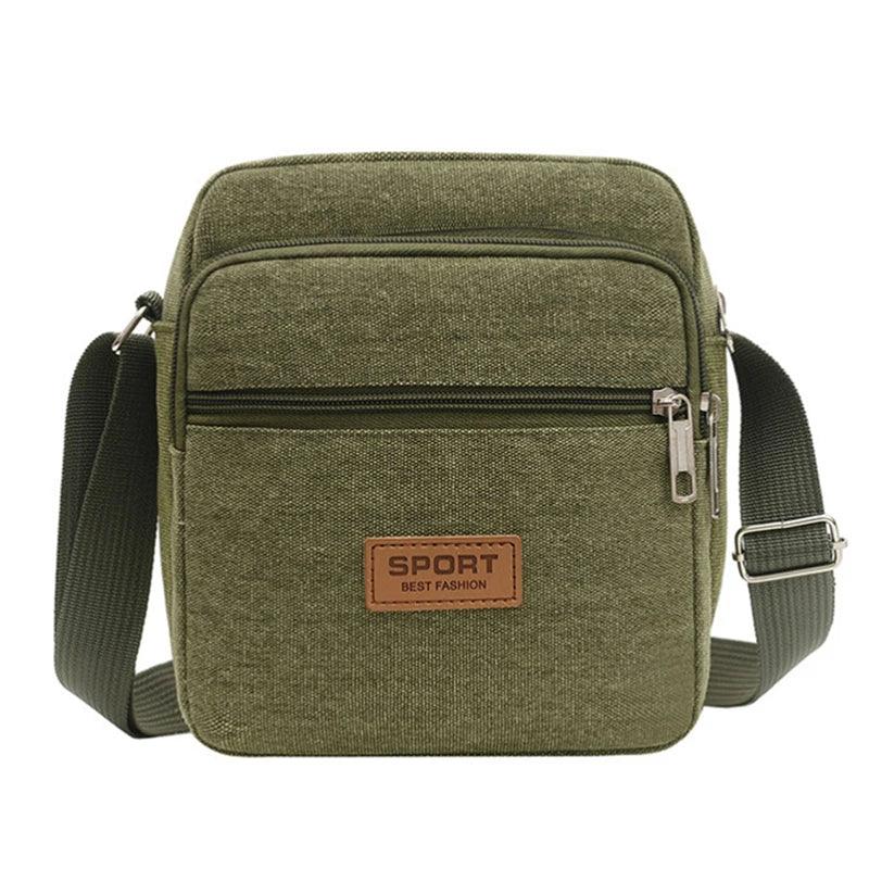 Men's Fashion Canvas Small Bag Casual Men Mini Handbags Male Crossbody Shoulder Messenger Bags For Men Business Sidebag