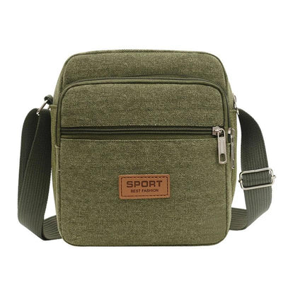 Men's Fashion Canvas Small Bag Casual Men Mini Handbags Male Crossbody Shoulder Messenger Bags For Men Business Sidebag