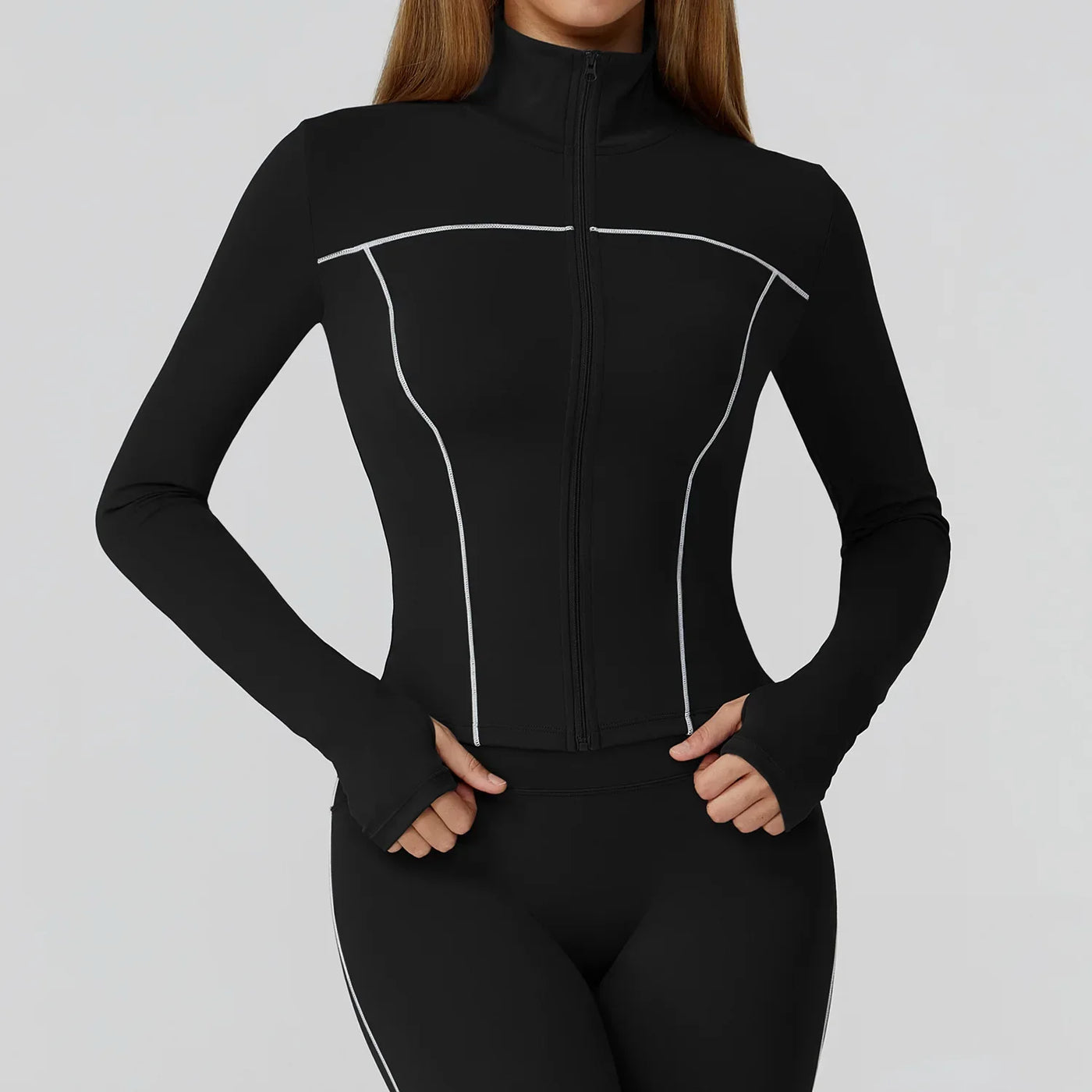 Sports Jack ets for Women Zipper Workout Activewear