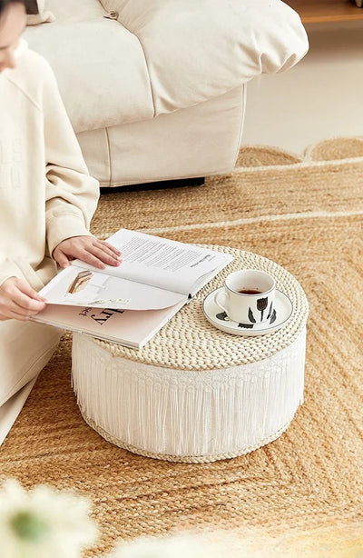 Cushion Not Collapse Home Floor Round Stool Thickened Lumbar Support Seat Cushion Straw Cushion New Arrival Bestseller Gift