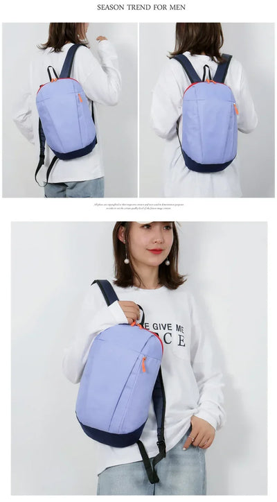 Mountaineering bag large capacity simple all-matching, fashionable, lightweight travel backpack, water splash resistant backpack