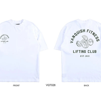 Gym Street T-shirt Men's Summer Trend Fashion Fitness Training Short Sleeves Loose and Comfortable Pure Cotton Men's Clothing