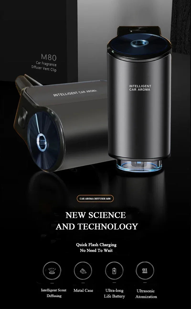 car perfume Air Freshener Essential Oil Fragrance Diffuser Smell Distributor Car Aroma Scent Diffuser Machine car accessories