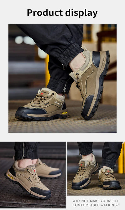 New men's safety shoes, puncture resistant work shoes, men's protective shoes, wear-resistant work boots  Tactical Boots