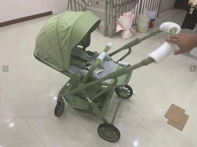 Portable High-view Baby Stroller Two-way Portable Baby Stroller Foldable Children's Four-wheel Baby Stroller 0-3 Years Old