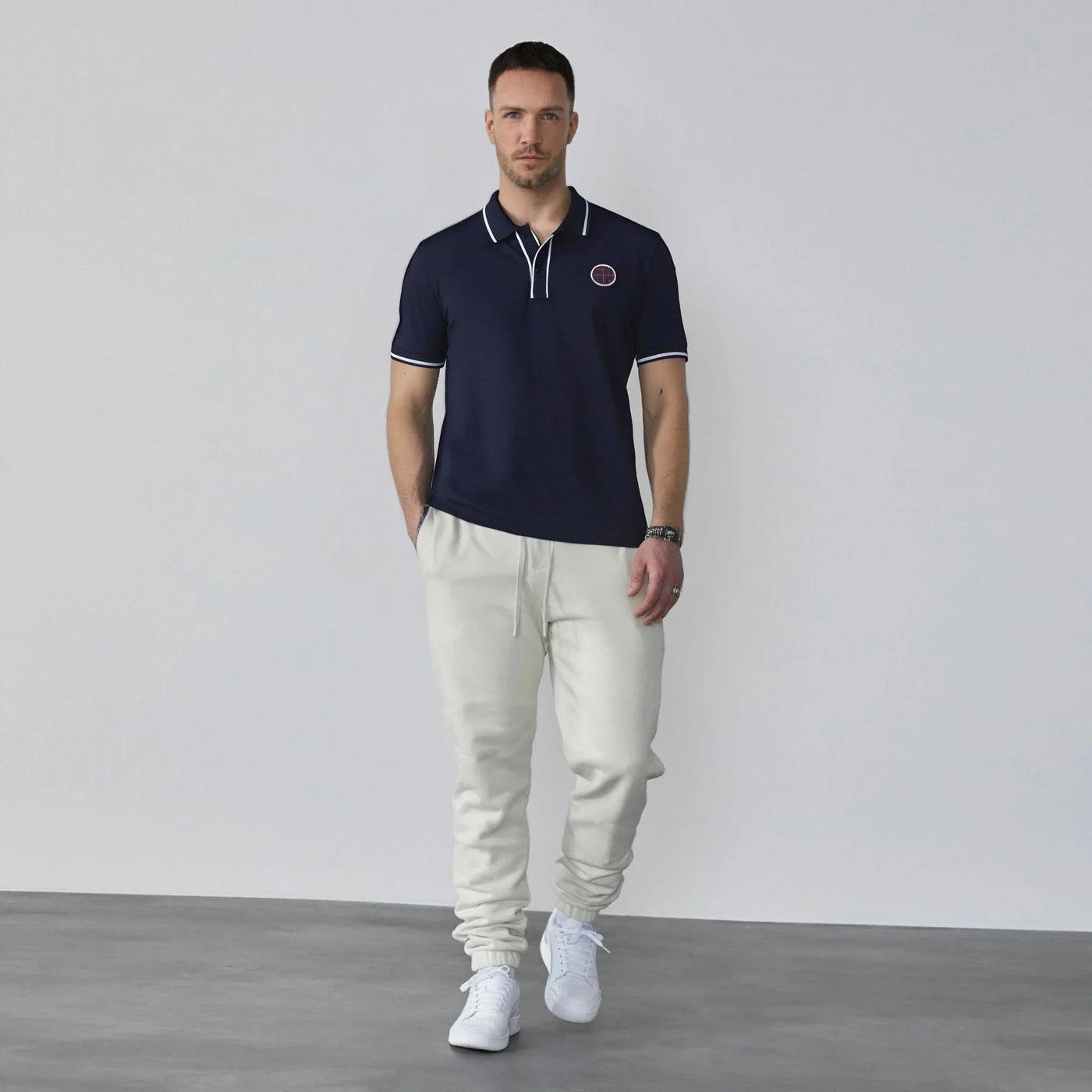 New Men Polo Shirts Short Sleeve Polo Collar Patchwork Solid Men's Business Casual Tshirts Trendy Summer Fashion Loose Tops