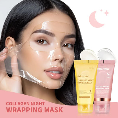 Korean Deep Collagen Mask Peel Off Mask Face Anti Wrinkle Lifting  Skin Care Masks Bio Pack Night Wrapping Woman Overnight Skin