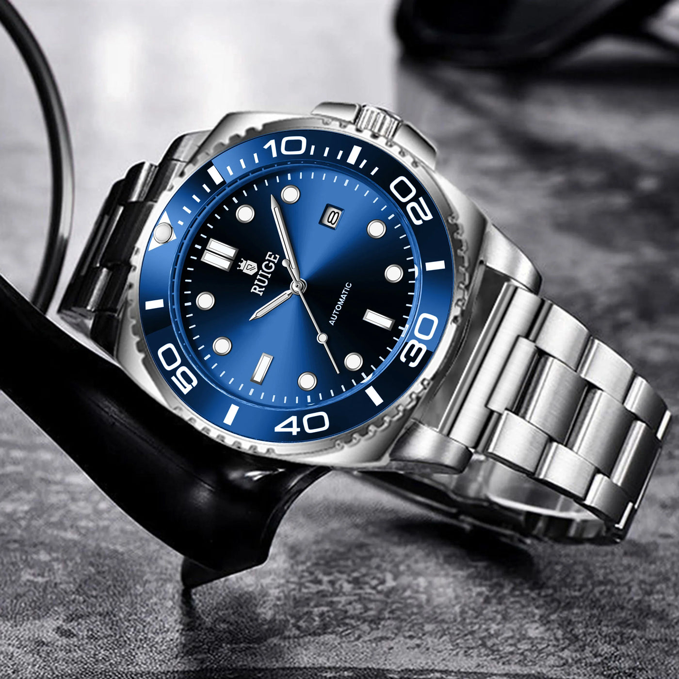 New authentic high aesthetic fully automatic mechanical watch for men, high-end brand fashion, business simplicity, niche trendy