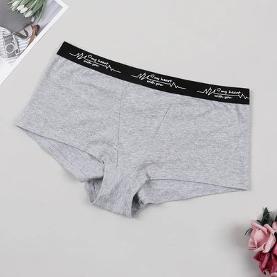 Ladies Solid color boxers Briefs Comfortable Female Underwear Sporty Style Casual Sexy Panties for Women S-XL