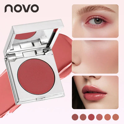 Multi-Purpose Facial Cream - Blush, Lipstick And Eyeshadow, Waterproof And Long-Lasting, Ideal Contour And Prominence