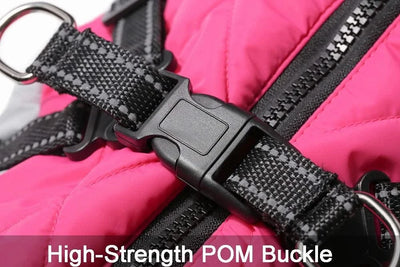 Waterproof Pet Jacket With Harness Winter Warm Dog Clothes for Small Large Dogs Labrador Coat Chihuahua French Bulldog Outfits