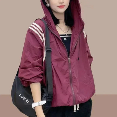 Loose Ultraviolet-Proof Sunscreen Clothing Jacket For Women