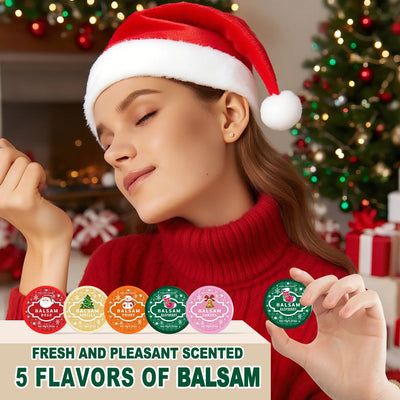 Christmas assembly gift set -20 sets, including balm, hand cream, lipstick, red gauze bag, Christmas tree thank you card