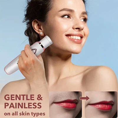 2025 4 In 1 Electric Lady Shaver Body Hair Removal Epilator Painless Cordless Trimmer Razor Gifts For Women 2025 - Elanique