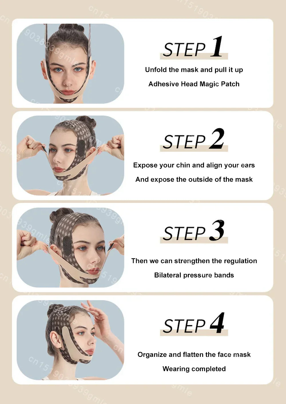 Women Face Slimming Bandage Face Lifting Belt V Line Shaper Cheek Chin Lift UP Strap Anti Wrinkle Band Beauty Facial Care Tools