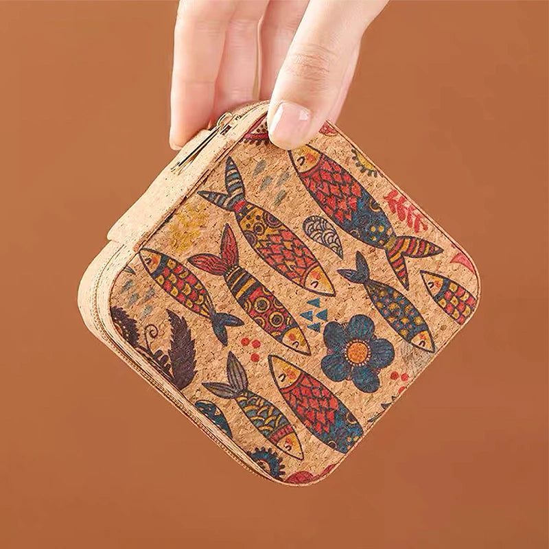 Travel Earring Ring Necklace Storage Box Jewelry Organizer Display Travel Jewelry Case Boxes Portable Jewelry Box