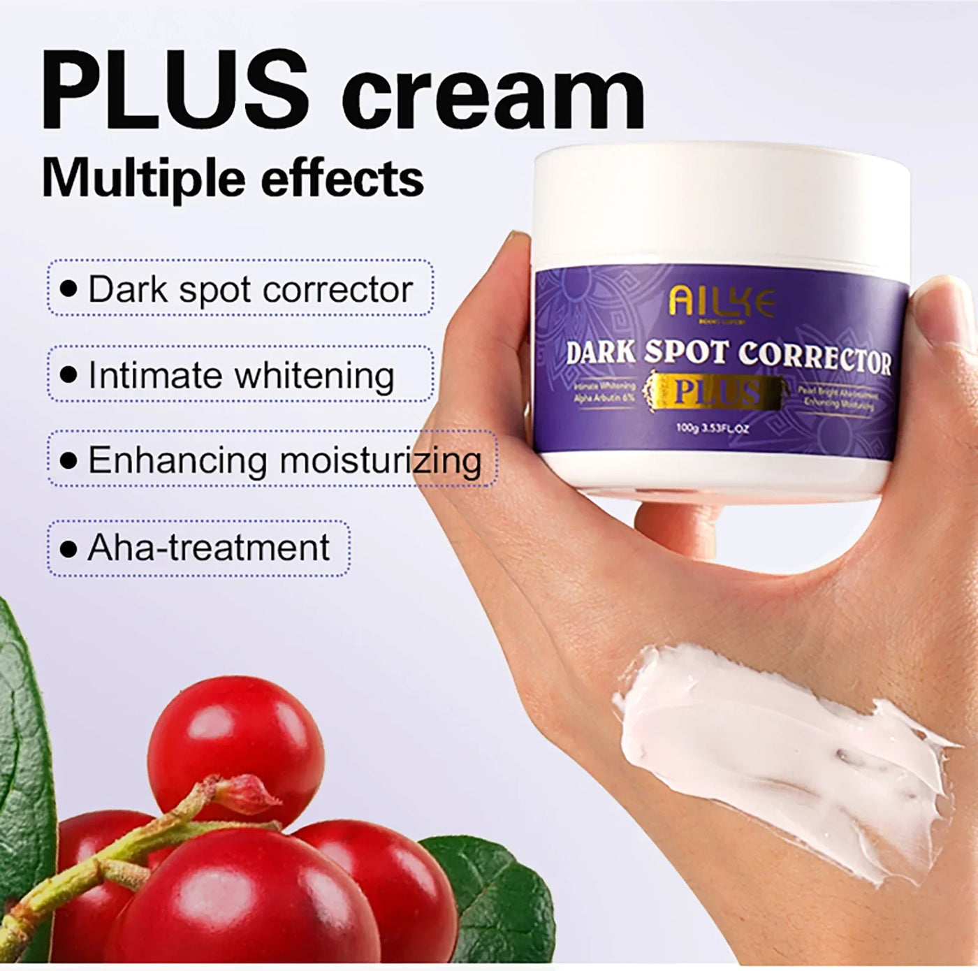 AILKE Premium Skin Lightening Cream - Dark Spot Corrector for Uneven Skin Tone - Face, Body, Underarm, Knees, Elbows, Knuckle