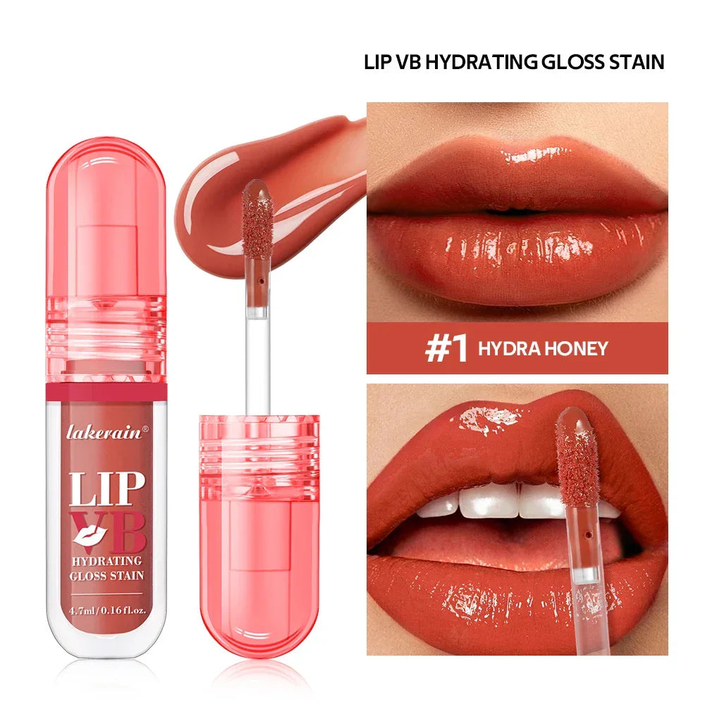 Lip Stain Vb Hydrating Gloss Stain 12Hr Long-Lasting Hydrating Hydra Honey Instant Glossy Wetness Moisturize Nourish Lips Makeup