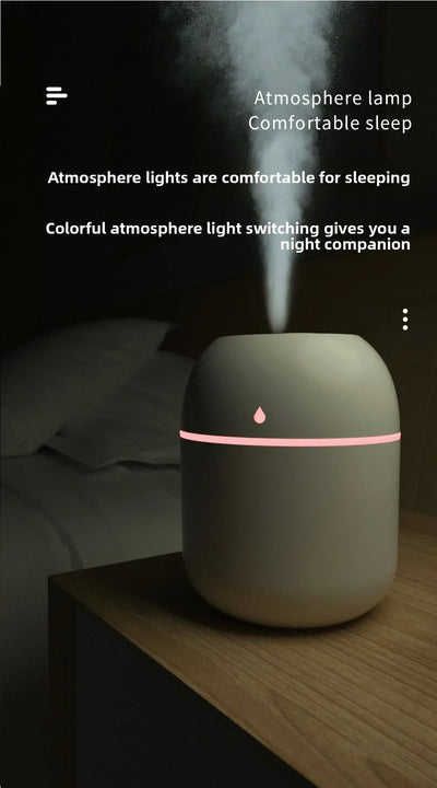 Car Diffuser Humidifier Auto Air Purifier Air Freshener with Colorful Atmosphere Lamp For Car Aromatherapy Diffuser Fresh