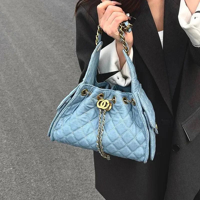 Famous designer inspired elegant tote bag: women’s spacious leather handbag with shoulder straps luxury ladies