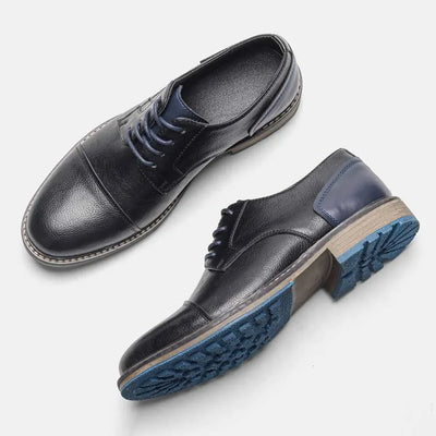 Men's Formal Shoes British Retro Brogue Shoes Mens Casual Business Leather Oxfords Men Office Dress Shoe Flats