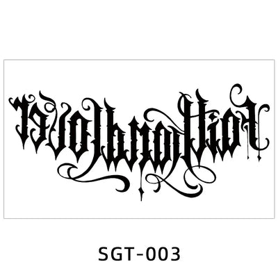 Temporary Tattoos Men Shoulder Tattoos Large Chest Body Sexy Tattoo Sticker Waterproof Tatoo Fake Make Up Pattern Stickers