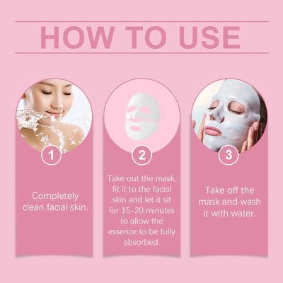 Collagen Face Mask Anti Aging Firming Moisturizing Refreshing Shrink Pore Brightening Overnight Mask Hyaluronic Acid Facial Mask
