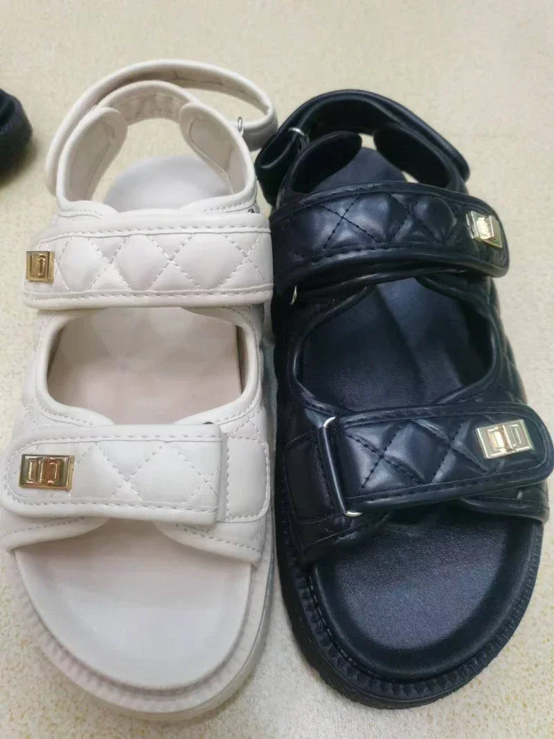 High Quality Platform Sandals Women Wide Strap Platform Open Toe Sandals for Women Female Flat Sandal Summer Ladies Shoes