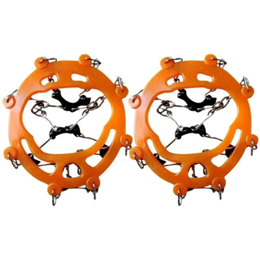 Outdoor Winter Hiking Climbing Snow Spikes Crampons Cleats Chain Claws Grips Boots Cover Ice Gripper Spike for Shoes Anti Slip