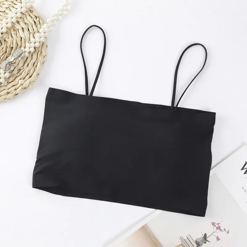 Women’s Padded Wireless Spaghetti Straps Bra