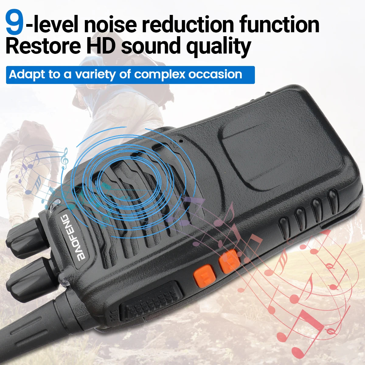 Baofeng BF-88E Pro Walkie Talkie Wireless Copy Frequency Long Range UHF 400-470MHz Portable Ham Two Way Radio for Hunting
