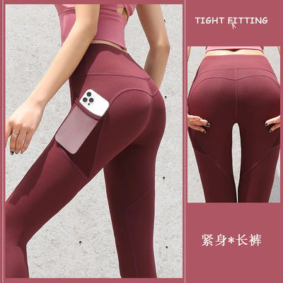Women Leggings With Pockets Control Running